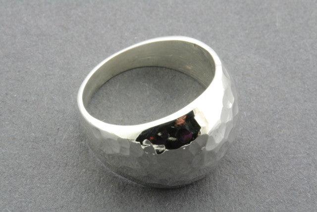 Vintage Battered Signet Ring - Sterling Silver Men's Jewelry for Everyday Wear & Gifting