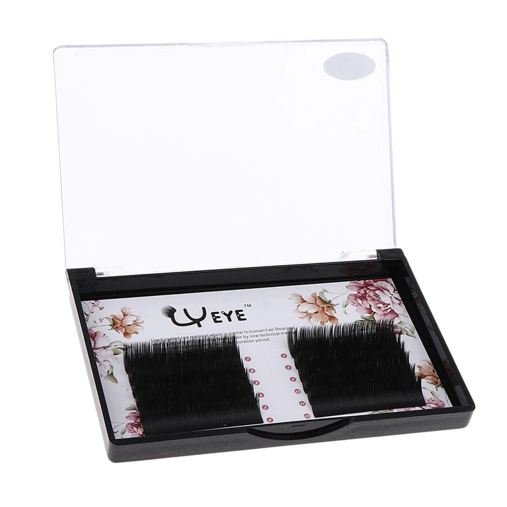 LOSA 1 Box Long Natural C Curly Individual False Eyelash Extensions - 9mm Fluttery Lashes for Volume & Length | Perfect for Daily Wear, Special Occasions & Professional Makeup Artists