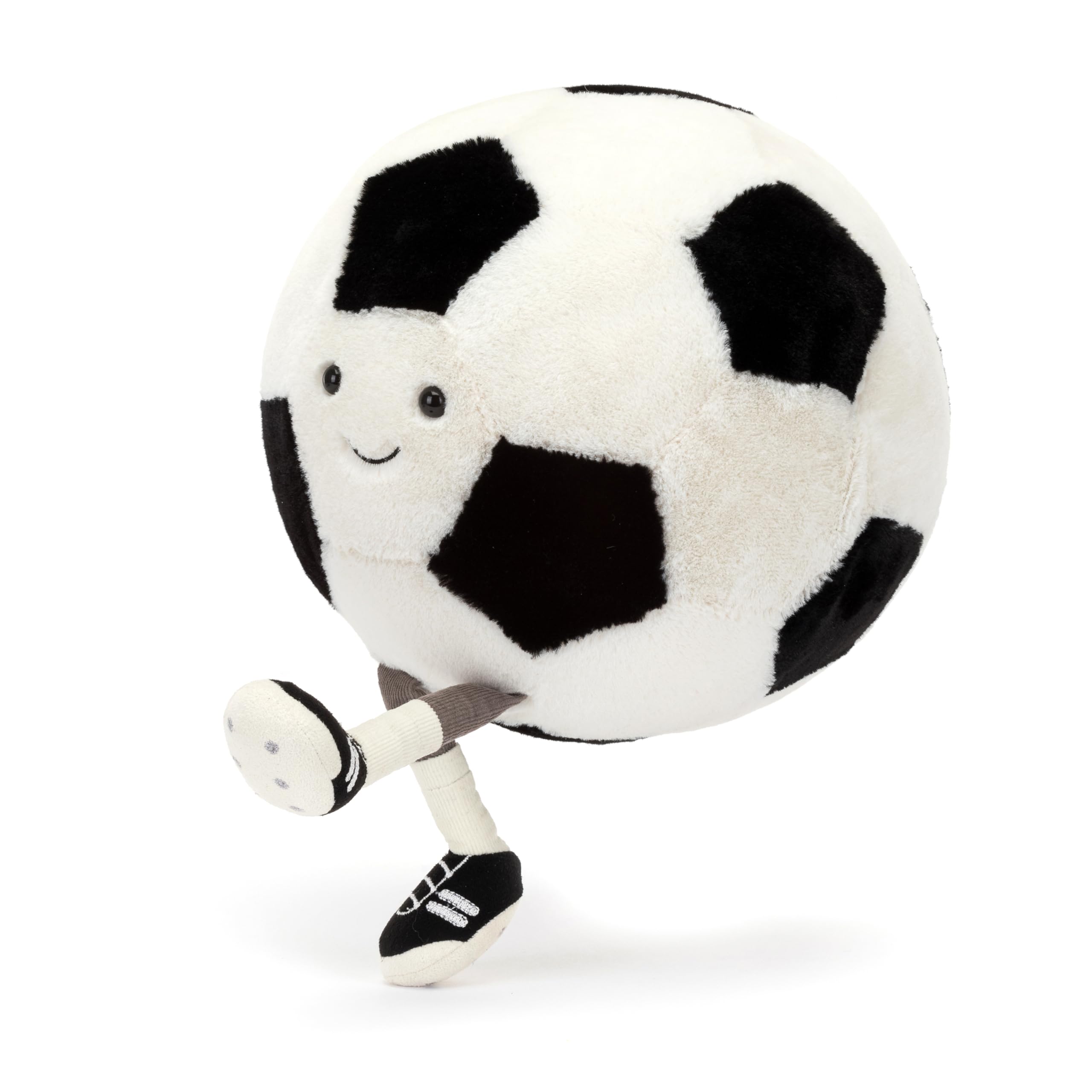 Jellycat Amuseables 12-inch Soccer Ball Plush Toy - Soft Stuffed Football Gift for Kids & Sports Fans - Perfect for Birthday Gifts, Nursery Decor, and Soccer Themed Parties
