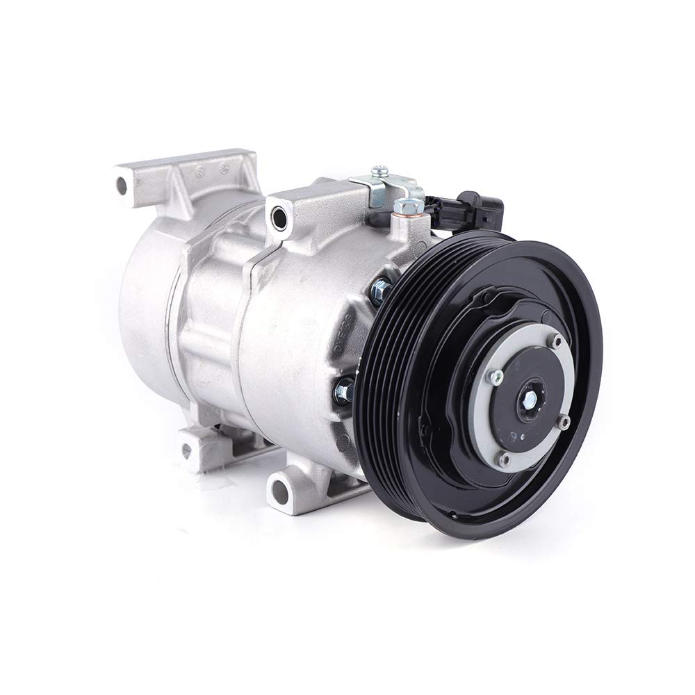 TBVECHI AC A/C Compressor with Clutch - Compatible with 2012-2016 Hyundai Accent 1.6L & 2012-2015 KIA Rio 1.6L - High Performance Air Conditioner Compressor for Car Cooling System