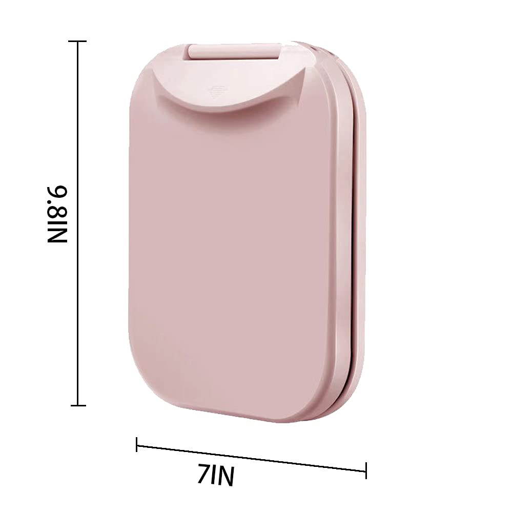 Memory Foam Travel Pillow for Face Down Sleeping - Supportive Head & Shoulder Nap Pillow (Pink) | Perfect for Airplane, Office & Car Travel Comfort