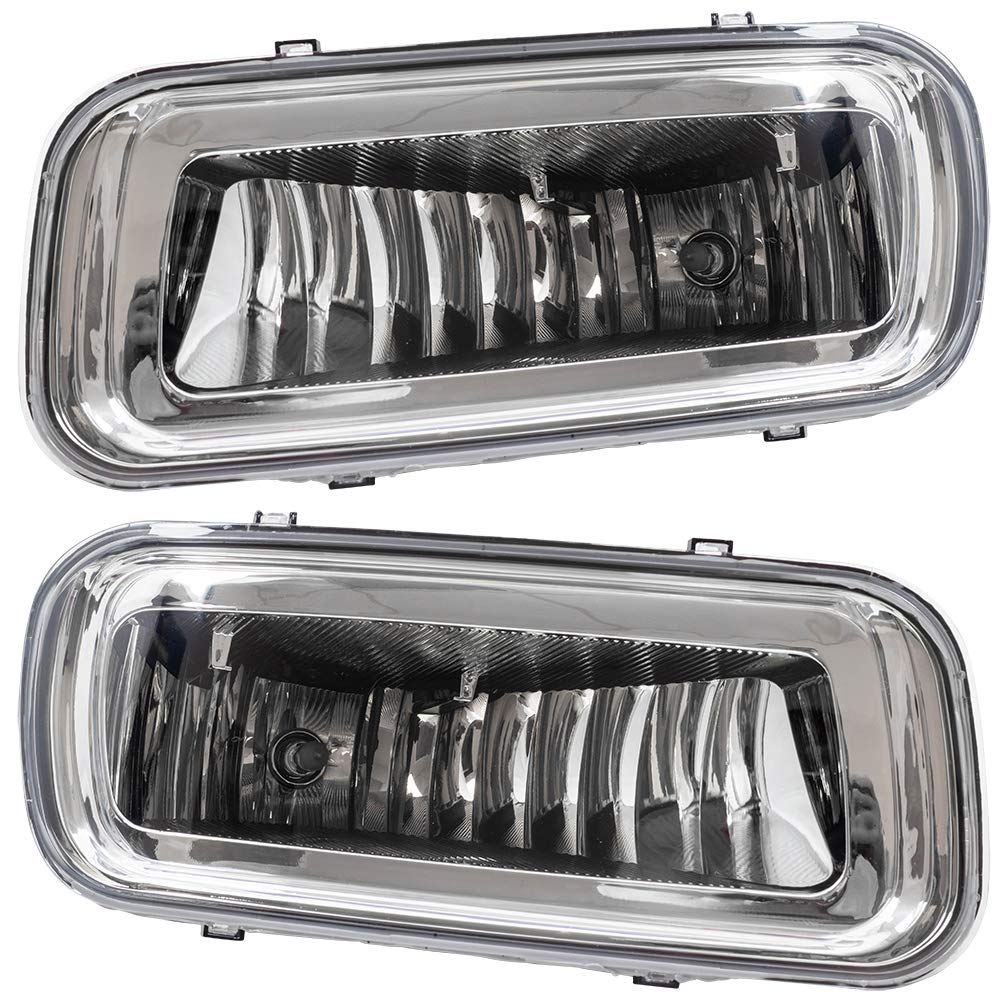 Brock Replacement Fog Lights for 2004-2006 Ford F150 Pickup Truck - Driver & Passenger Side Rectangular Lamps (Compatible with OEM Part Numbers 5L3Z15201A & 5L3Z15200A) - Perfect for Night Driving, Off-Roading, and Enhanced Visibility in Foggy Conditions