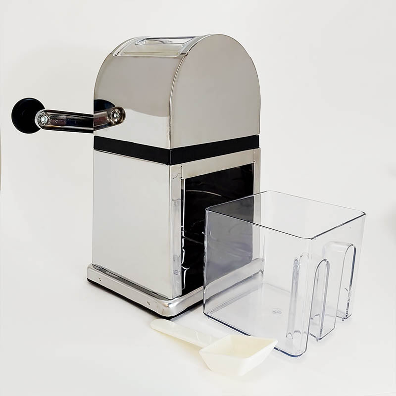 BarConic® Stainless Steel Ice Crusher - Manual Ice Shaver for Cocktails, Smoothies & Margaritas - Perfect for Home Bars, Parties & Outdoor Events