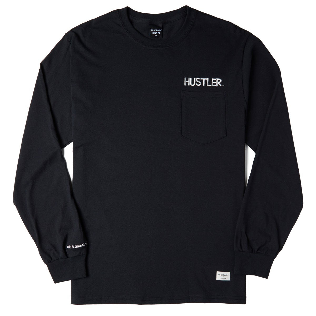 40S & SHORTIES X HUSTLER Long Sleeve T-Shirt for Men - Comfortable Cotton Tee for Streetwear, Casual Outfits & Hip Hop Fashion
