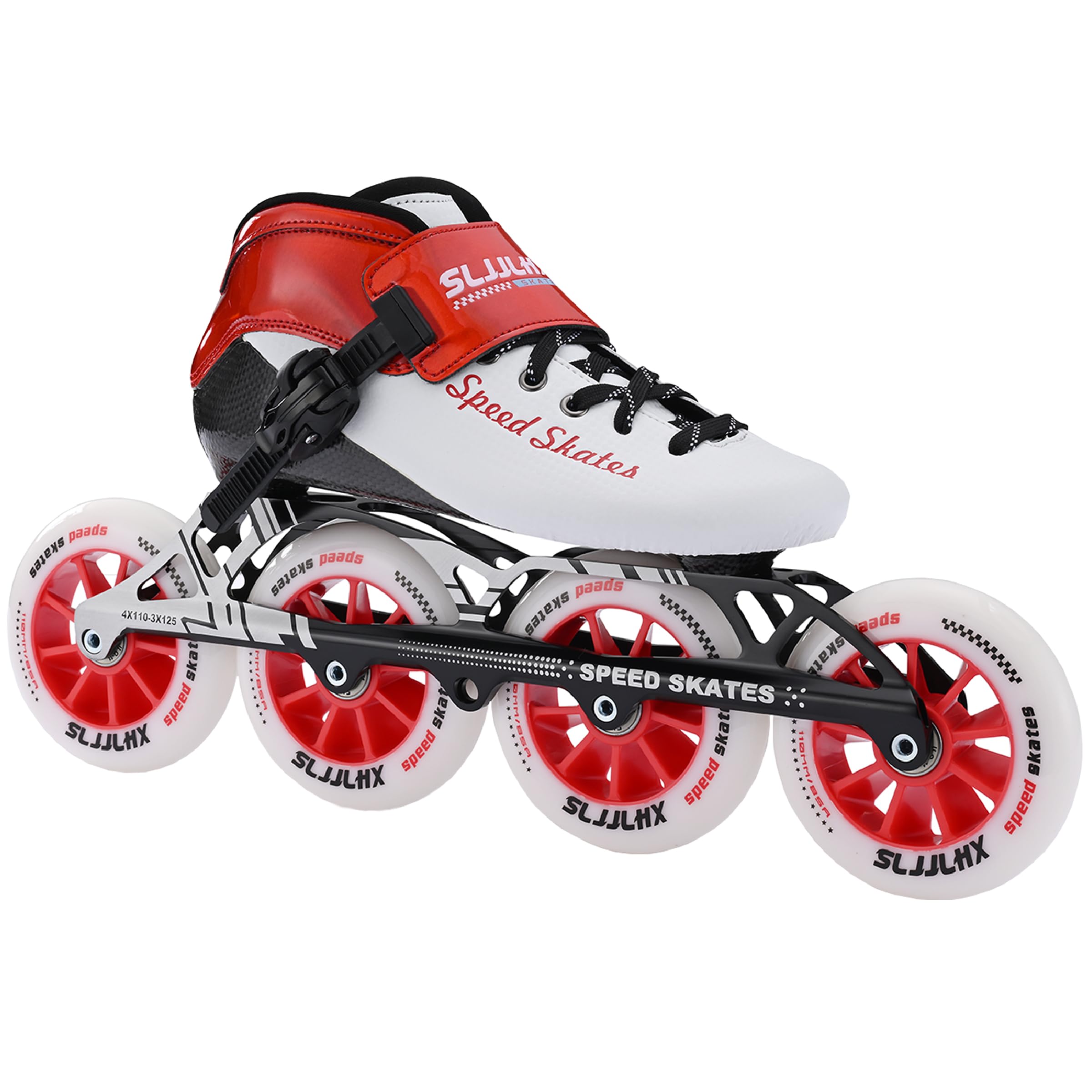 Professional Carbon Fiber Inline Speed Skates for Men & Women - High Performance Fitness Racing Rollerblades - Unisex Adult Skates for Outdoor Training, Competition & Fitness Workouts