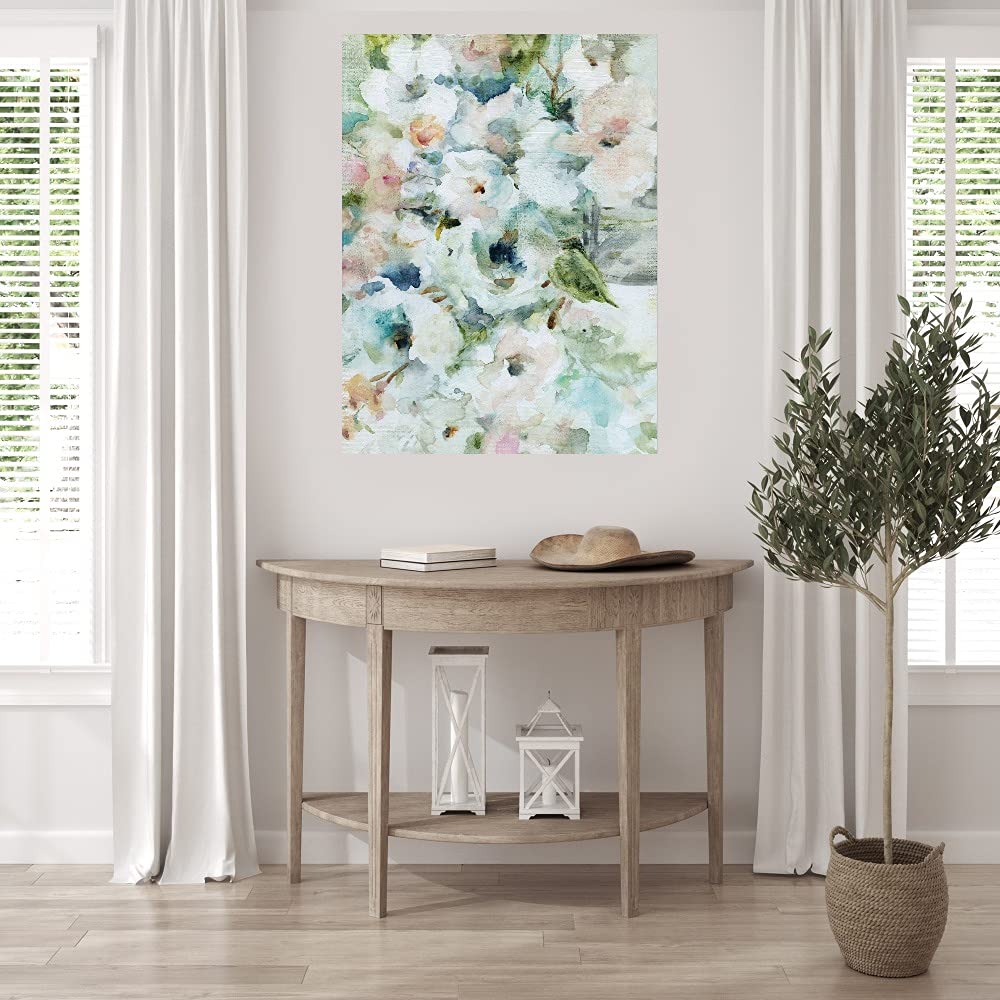 Blooming Softly Fine Art Canvas Wall Decor by Artist Carol Robinson - 42x56 Inches - Ready to Hang - Perfect for Living Room, Bedroom, Office & More - Handmade Floral Painting for Home & Commercial Spaces