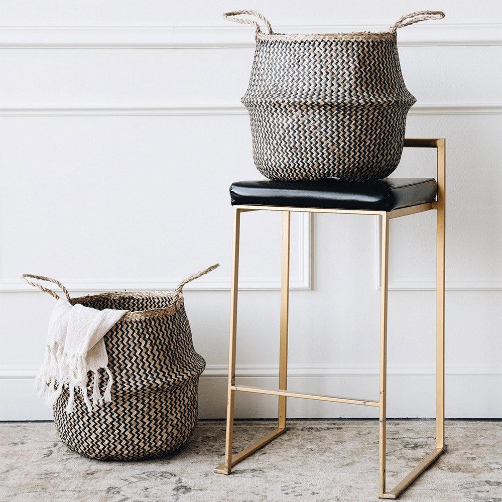 Collapsible Rice Basket - Foldable Storage Container for Rice, Grains & Dry Food - Perfect for Kitchen Pantry Organization & Space Saving