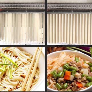 TOPCHANCES 550W Commercial Stainless Steel Pasta Maker Machine - Automatic Noodle Press, Dough Sheeter & Cutter for Fresh Pasta, Dumplings, Lasagna - 304 Stainless Steel, 220V - Perfect for Restaurants, Bakeries & Home Kitchens