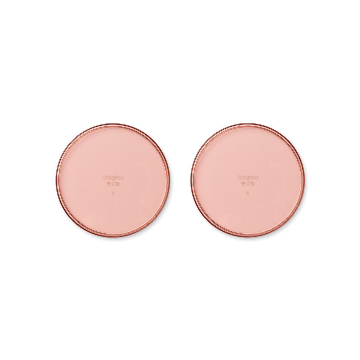 LIEWOOD Uma Plate Set of 2 - Elegant Dusty Raspberry Ceramic Dinner Plates for Everyday Dining & Entertaining