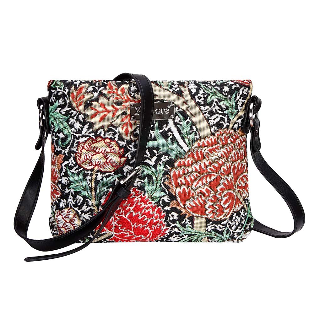 Signare Women's Tapestry Crossbody Bag - Bohemian Sling Shoulder Purse for Everyday Use, Travel & Festival Accessories | Lightweight & Stylish Handbag for Casual Outings