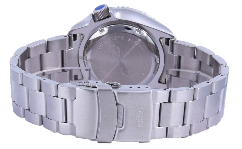 RATIO FreeDiver Automatic Diving Watch for Men - 200M Water Resistant, Sapphire Crystal, Professional Dive Watch | Perfect for Scuba Diving, Snorkeling & Water Sports