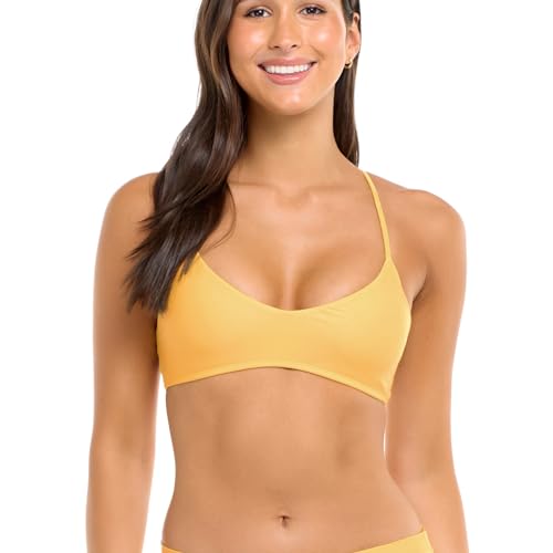 Body Glove Women's Standard Smoothies Alani Solid Strappy Back Bikini Top