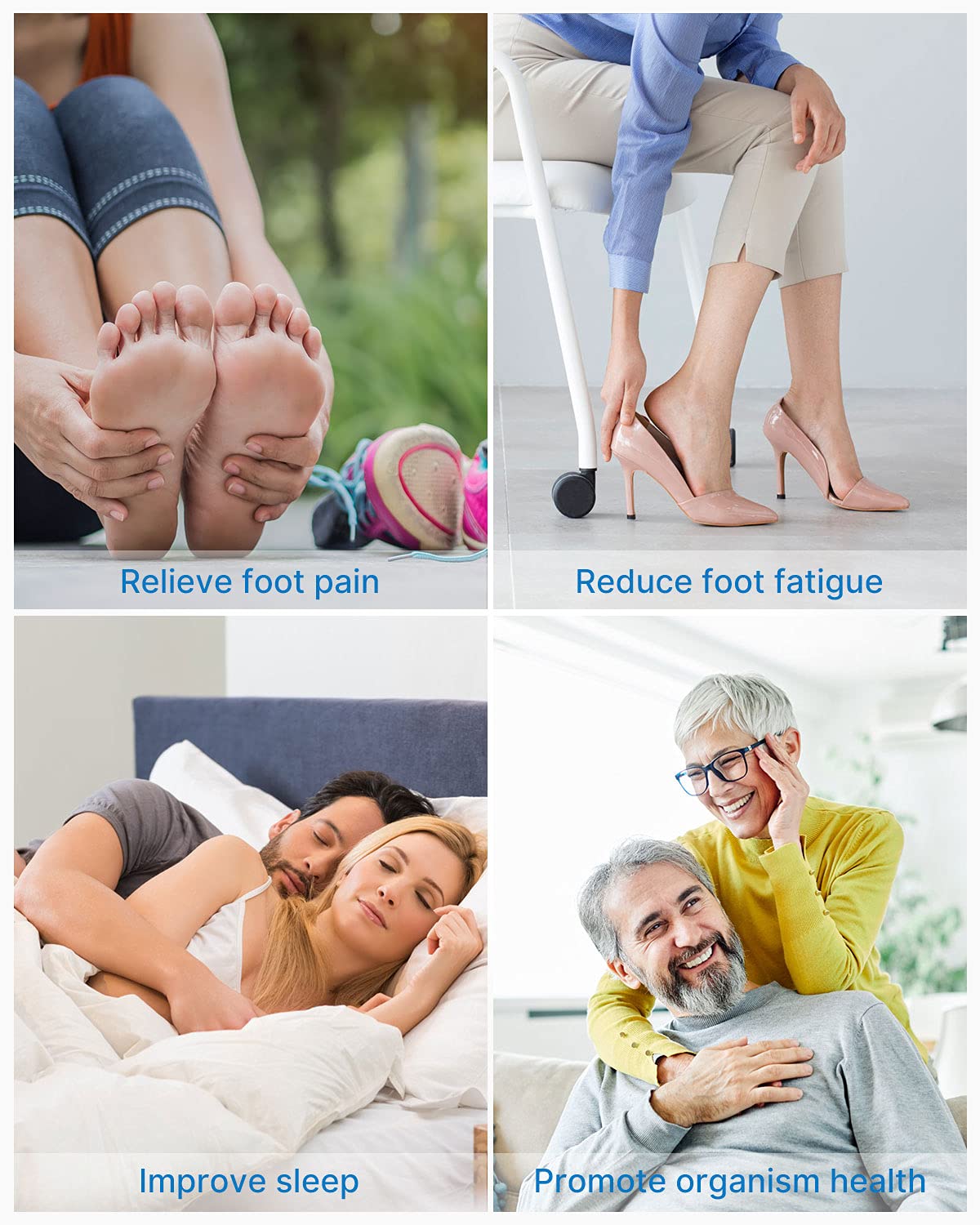 RENPHO Shiatsu Foot Massager Machine for Neuropathy & Plantar Fasciitis Relief - Deep Kneading Foot Massager with Wireless Control, FSA/HSA Eligible - Perfect Gift for Men & Women (Fits Up to Size 14) - Ideal for Home Relaxation, Office Stress Relief & Post-Workout Recovery