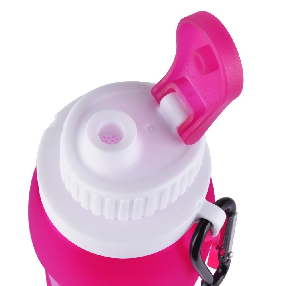 Collapsible Silicone Water Bottle - BPA Free, Leak Proof, Portable Travel Bottle for Hiking, Gym, Camping & Outdoor Activities