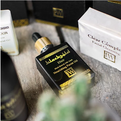 Premium Black Gold Elixir Facial Serum - Anti-Aging & Hydrating Skincare Treatment for Glowing Skin | Perfect for Night Routine & Dry Skin Care