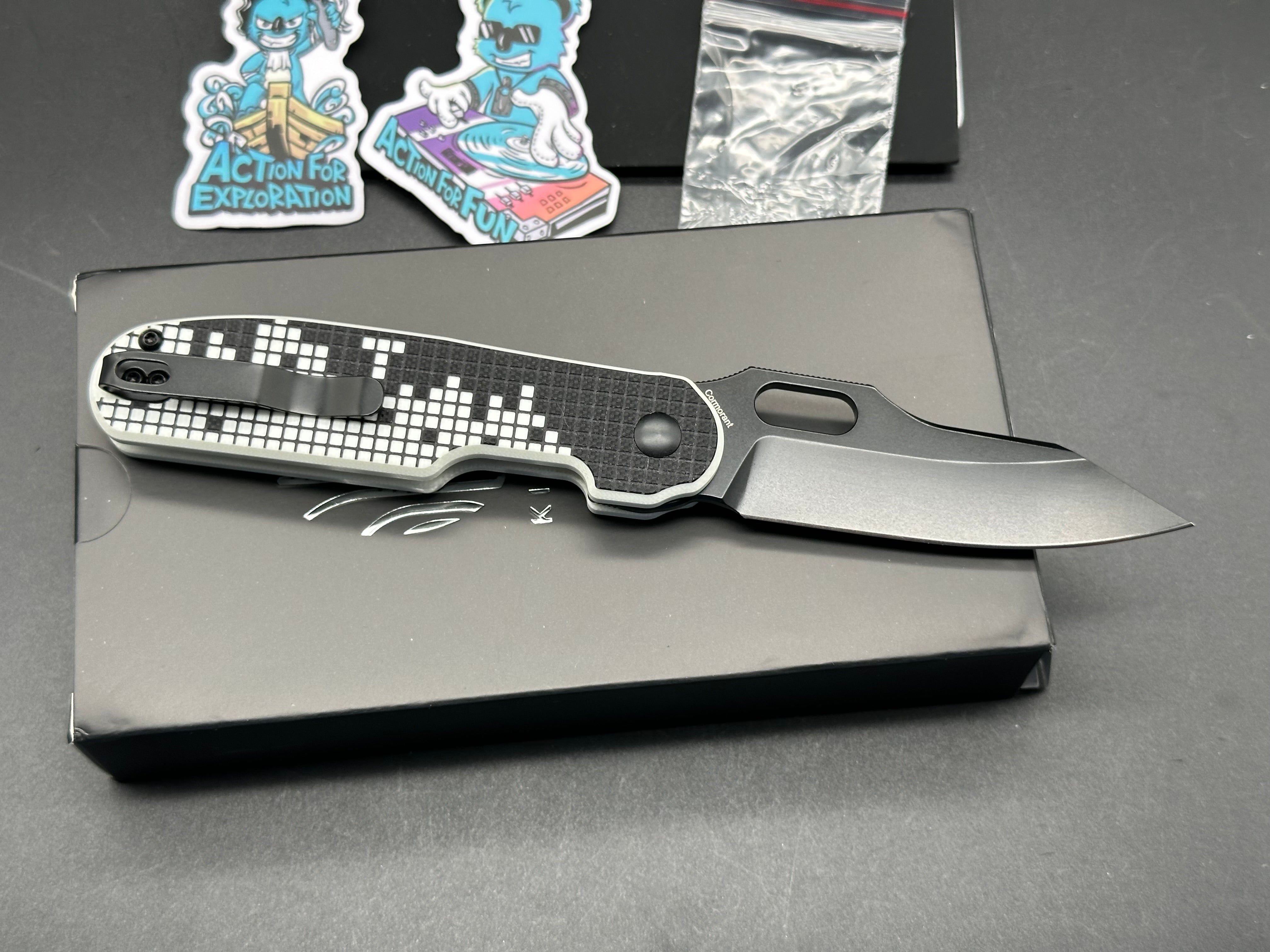 Kizer Cormorant Retro Gaming Style Pocket Knife - EDC Folding Knife for Outdoor, Camping & Everyday Carry (EDC) - Perfect for Hiking, Survival & Collectors