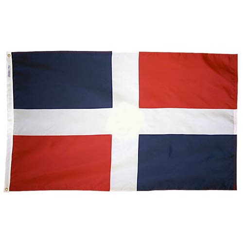Dominican Republic Flag 5x8 Feet - Durable Nylon Outdoor Flag for Patio, Garden & Sports Events - Weather Resistant & Vibrant Colors