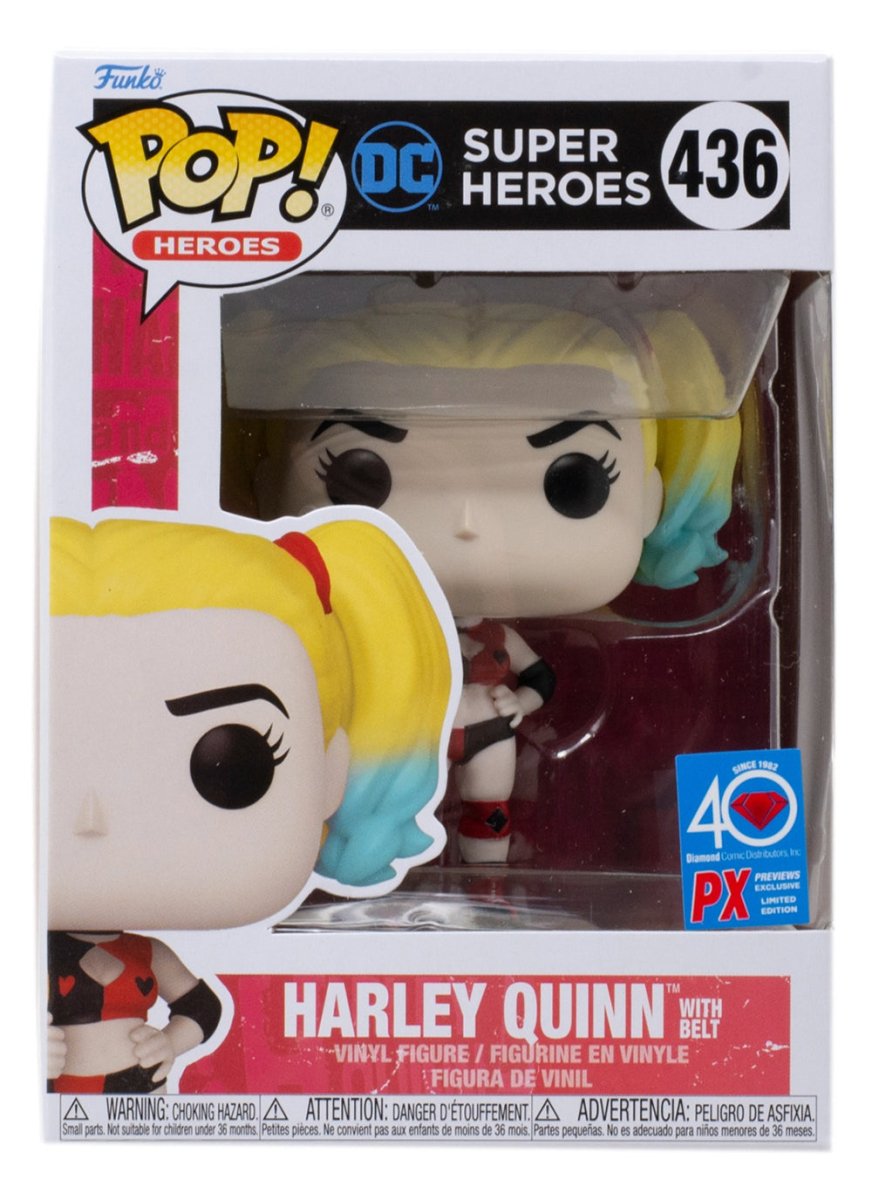 DC Super Heroes Harley Quinn Funko Pop! #436 Vinyl Collectible Figure - Perfect for Comic Book Fans, Movie Lovers & Pop Culture Collectors