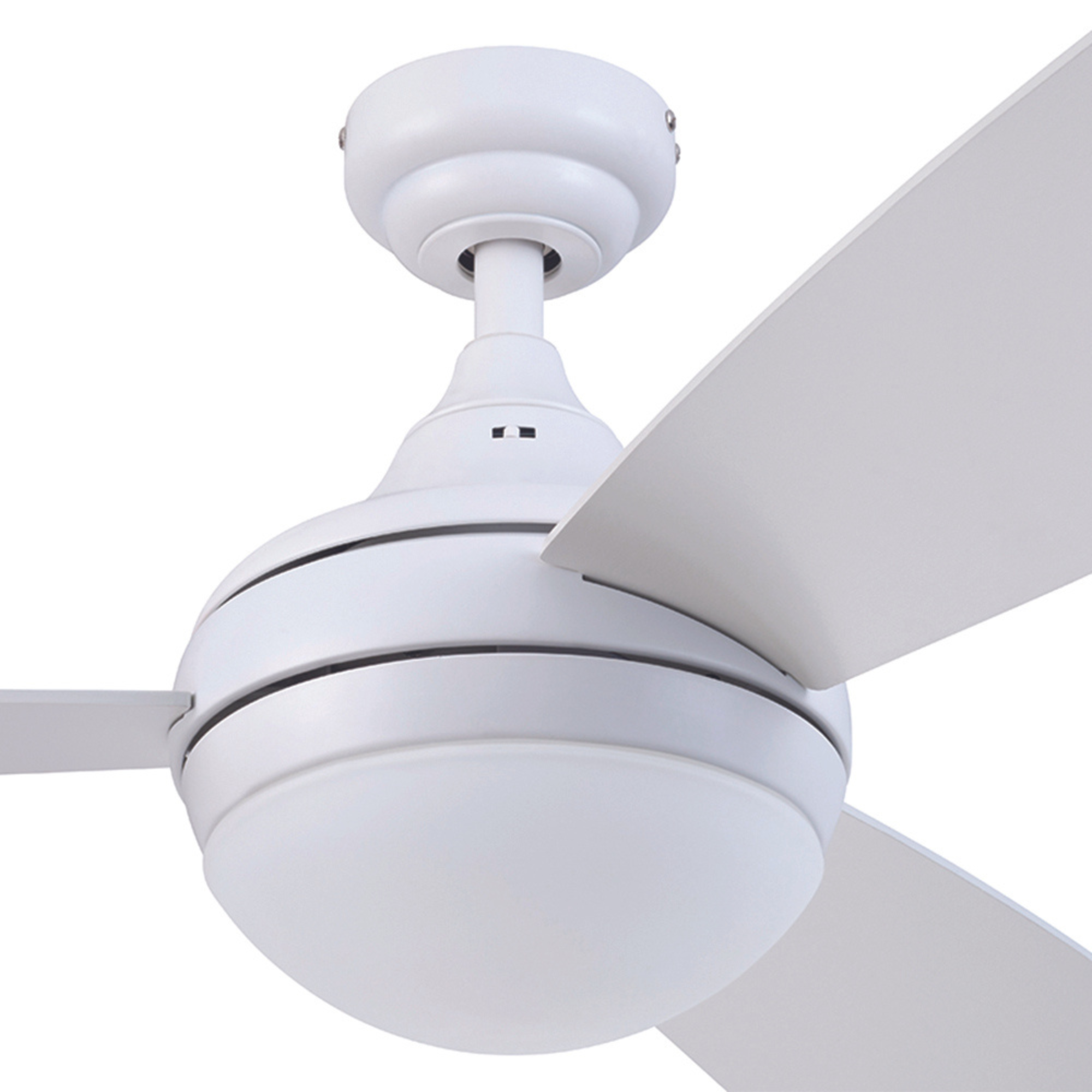 52 Inch White Calico Ceiling Fan with Remote Control - Perfect for Living Room, Bedroom, and Office Spaces