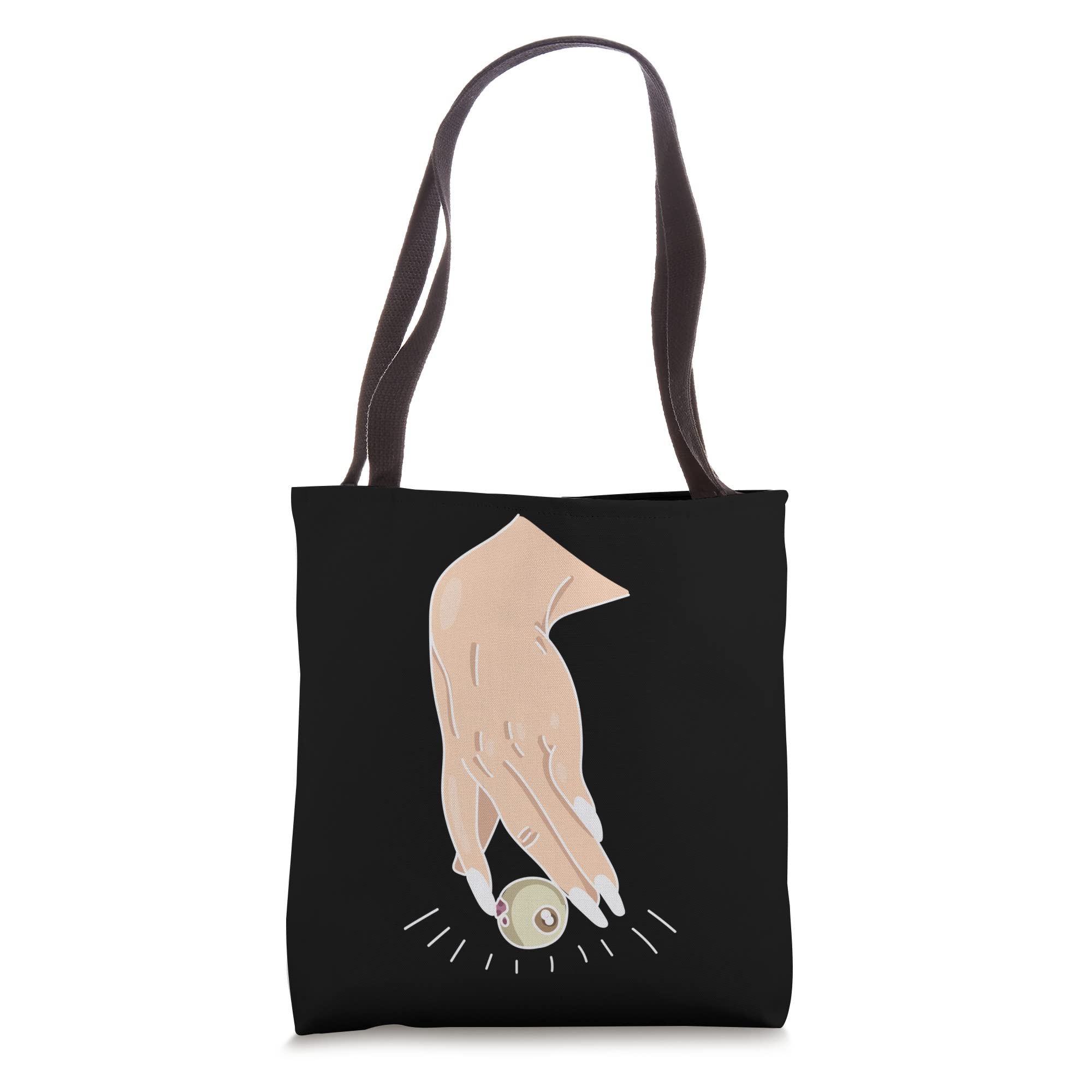 Stylish Hand and Eye Printed Tote Bag - Durable Canvas Shopping Bag for Women & Men - Perfect for Groceries, Beach, Work & Travel