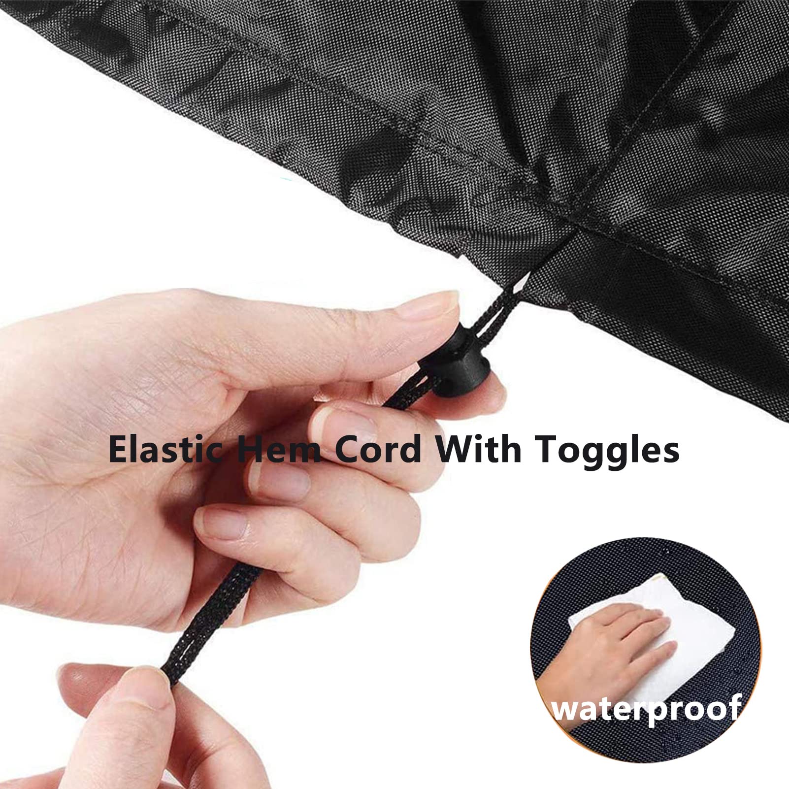 **52x52x30in Waterproof & Windproof Heavy Duty Rattan Patio Furniture Cover - 4200D Oxford Fabric, Rip-Proof Square Garden Furniture Covers for Outdoor Use, Backyard, Deck & Poolside Protection**