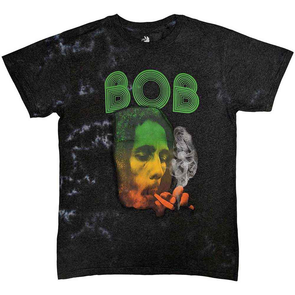 Bob Marley Unisex T-Shirt: Smoke Gradient Wash Collection | Reggae Music & Rasta Style Tee for Men & Women | Perfect for Concerts, Festivals & Casual Wear