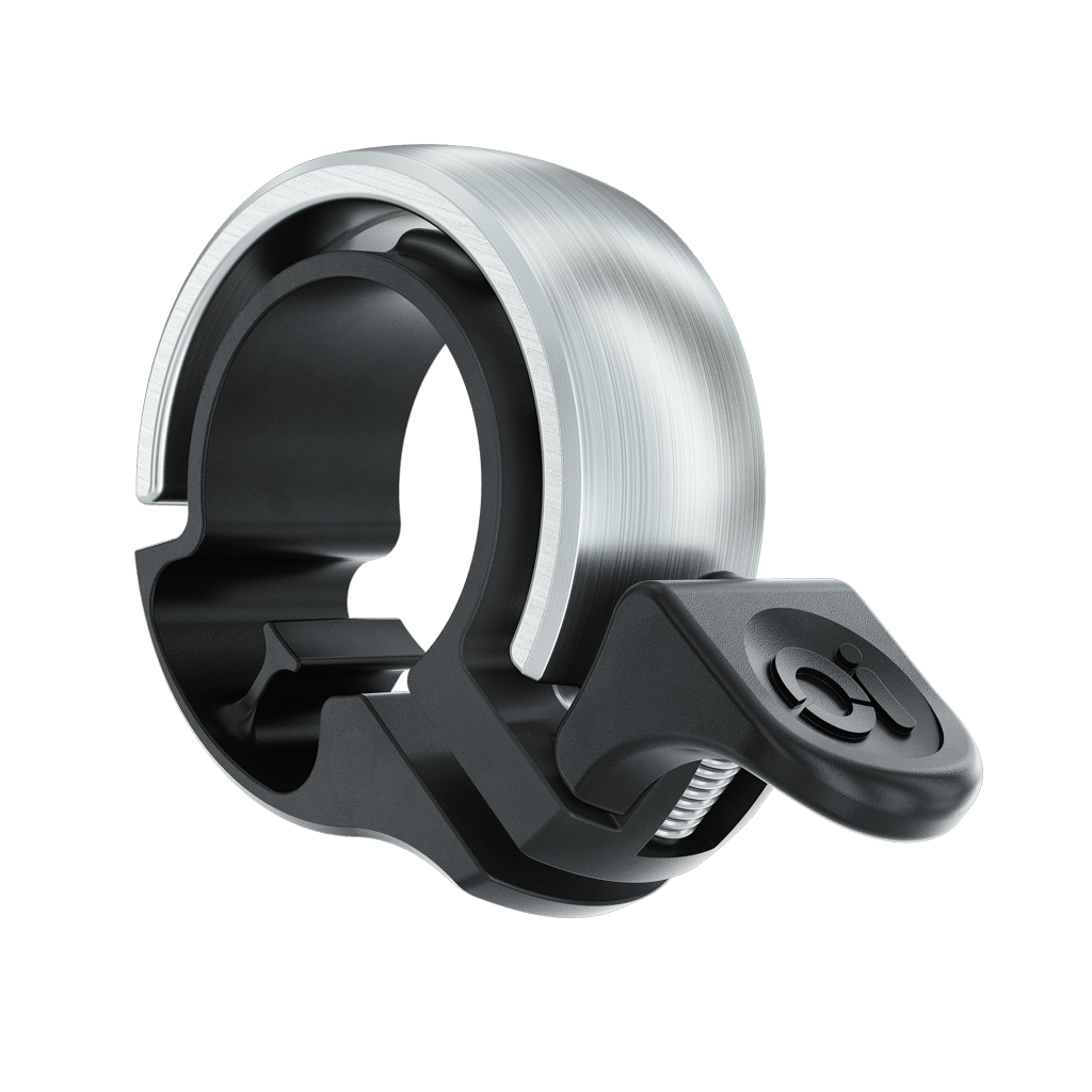 Knog Oi Classic Bike Bell - Durable & Loud Bicycle Bell for Urban Commuters, Mountain Bikes & Kids Bikes - Perfect for Safety & Style on Road or Trail Rides