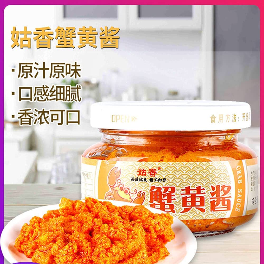 Premium Fresh Crab Roe Sauce for Rice - Ready to Eat, 102g Bottle | Perfect for Sushi, Pasta, and Seafood Dishes