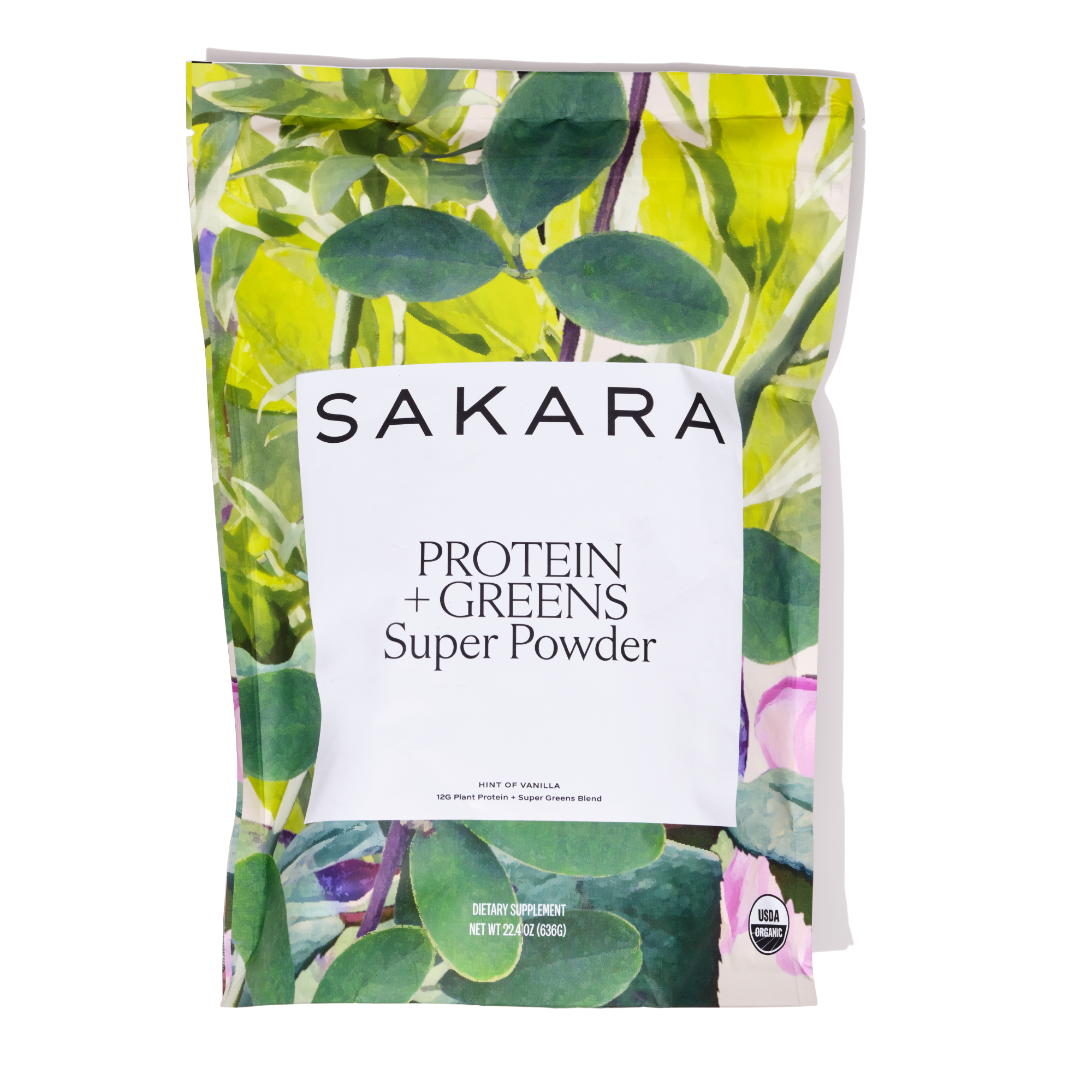 Sakara Life Protein & Greens Super Powder - Plant-Based Protein Supplement, 30 Servings, Vegan & Gluten-Free for Energy & Recovery - Perfect for Smoothies, Shakes & Post-Workout Nutrition