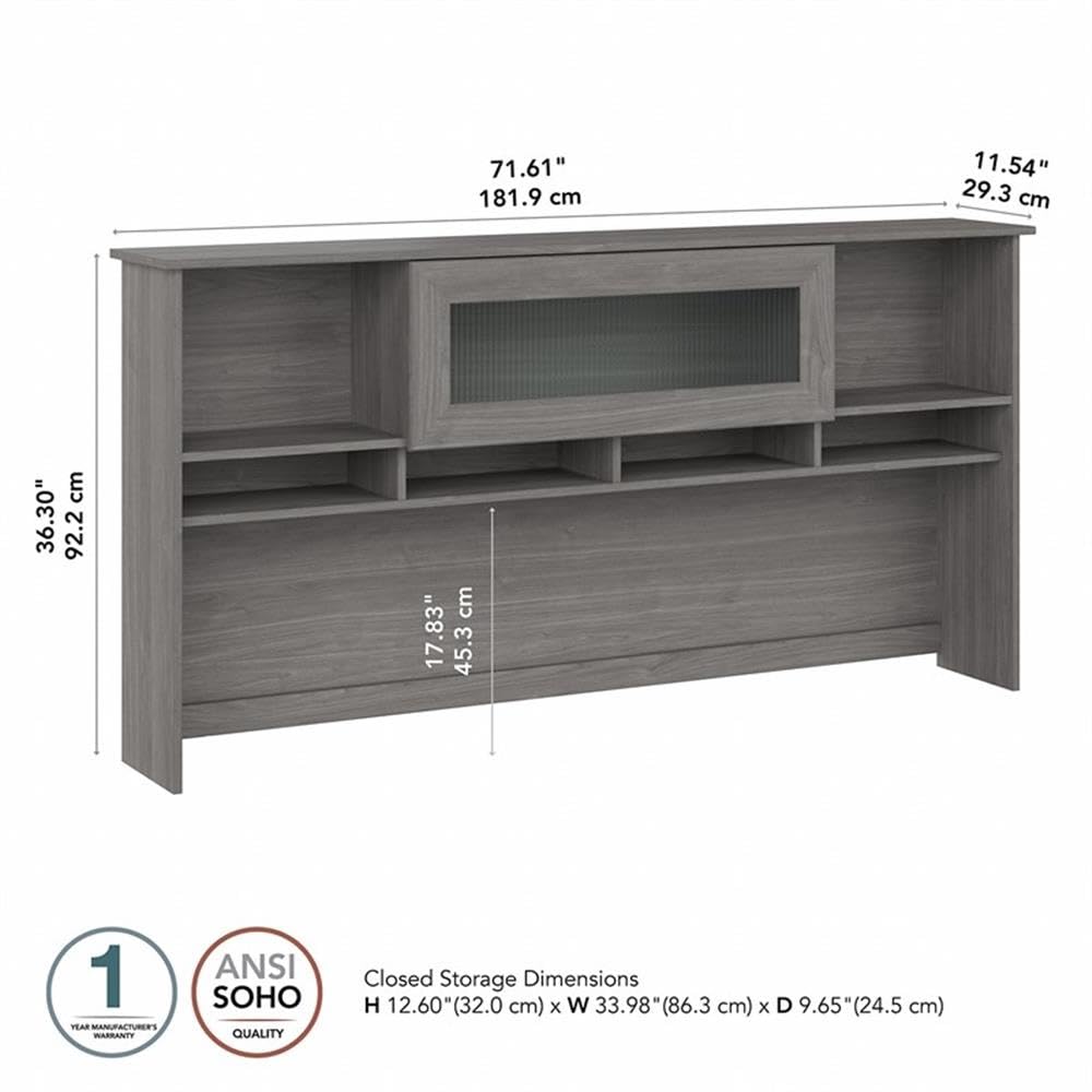 Bush Furniture Cabot Desk Hutch 72
