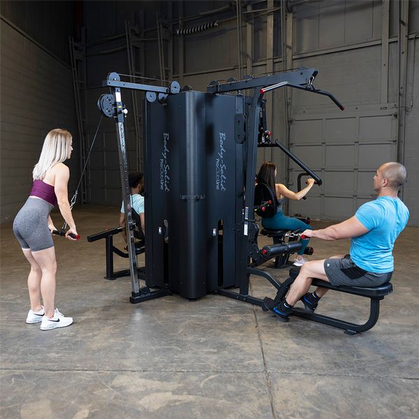 Body Solid Pro Club Line S1000 4 Stack Home Gym Equipment - Strength Training Machine for Full Body Workouts | Perfect for Home Gyms & Personal Fitness Studios