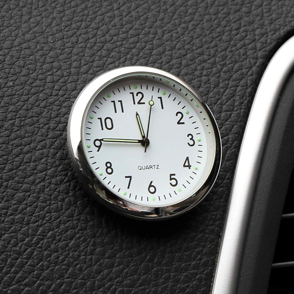 XINJIA Digital Car Clock - Auto Dashboard Electronic Timepiece with Adhesive Backing | Car Accessories for Interior Decoration & Timekeeping | Perfect for Commuting, Road Trips & Daily Driving