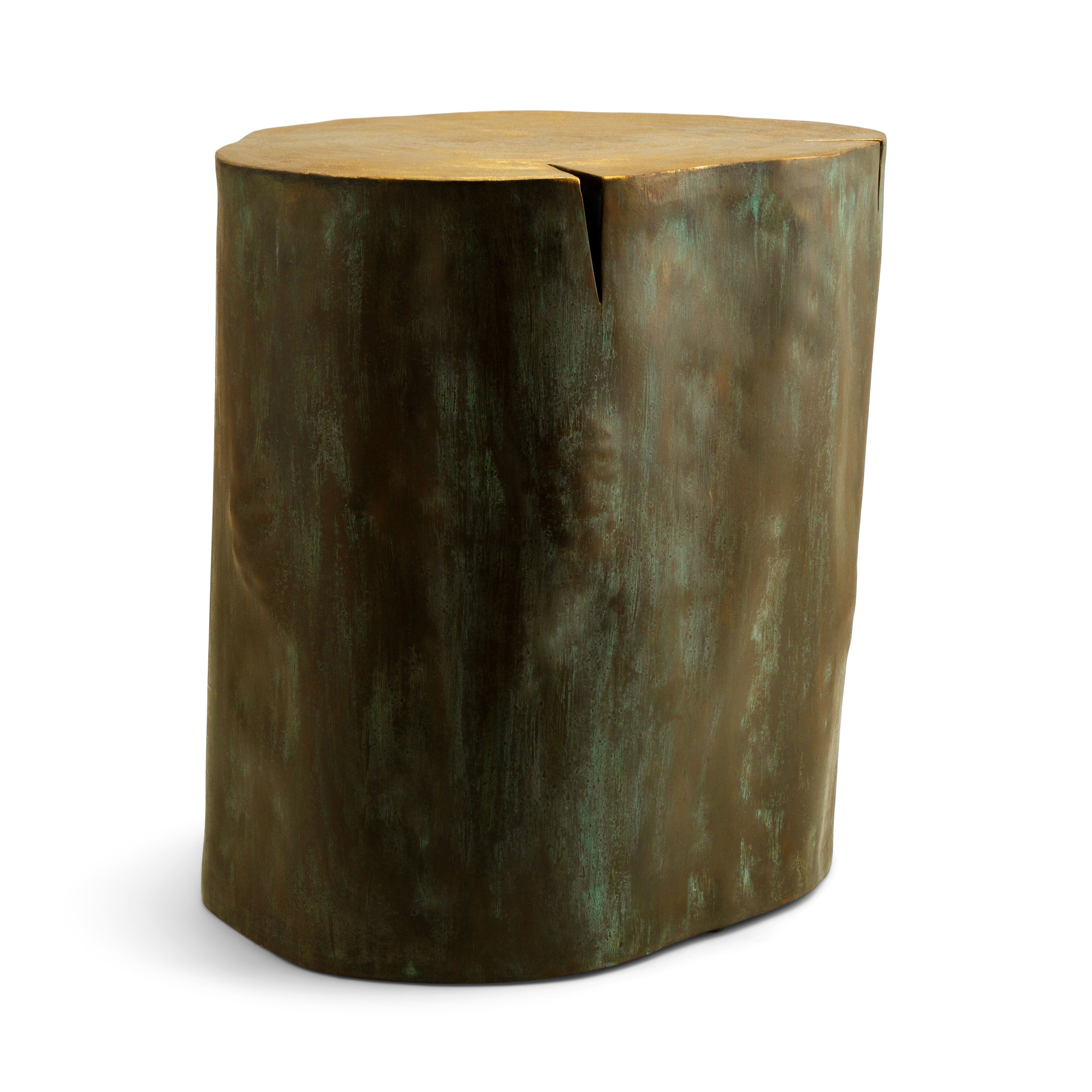 Handcrafted Wooden Etched Stool - Unique Boho Home Decor Accent Piece for Living Room, Bedroom or Patio