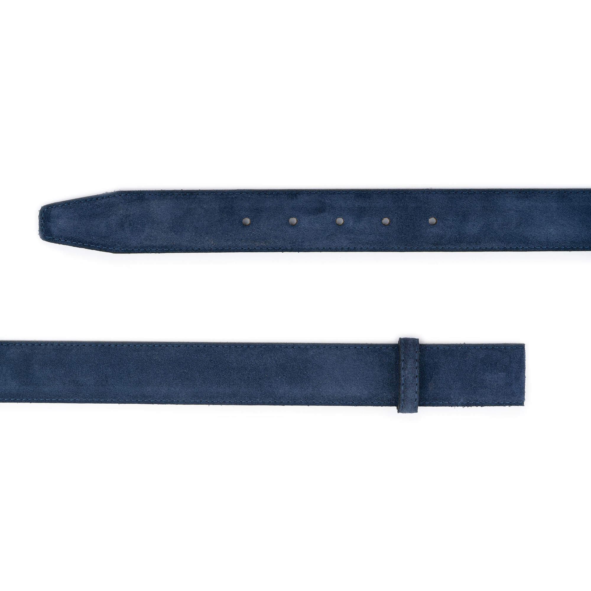 3.5cm Blue Suede Leather Replacement Belt Strap for Ferragamo Buckles - Perfect for Dress Pants, Jeans & Formal Attire