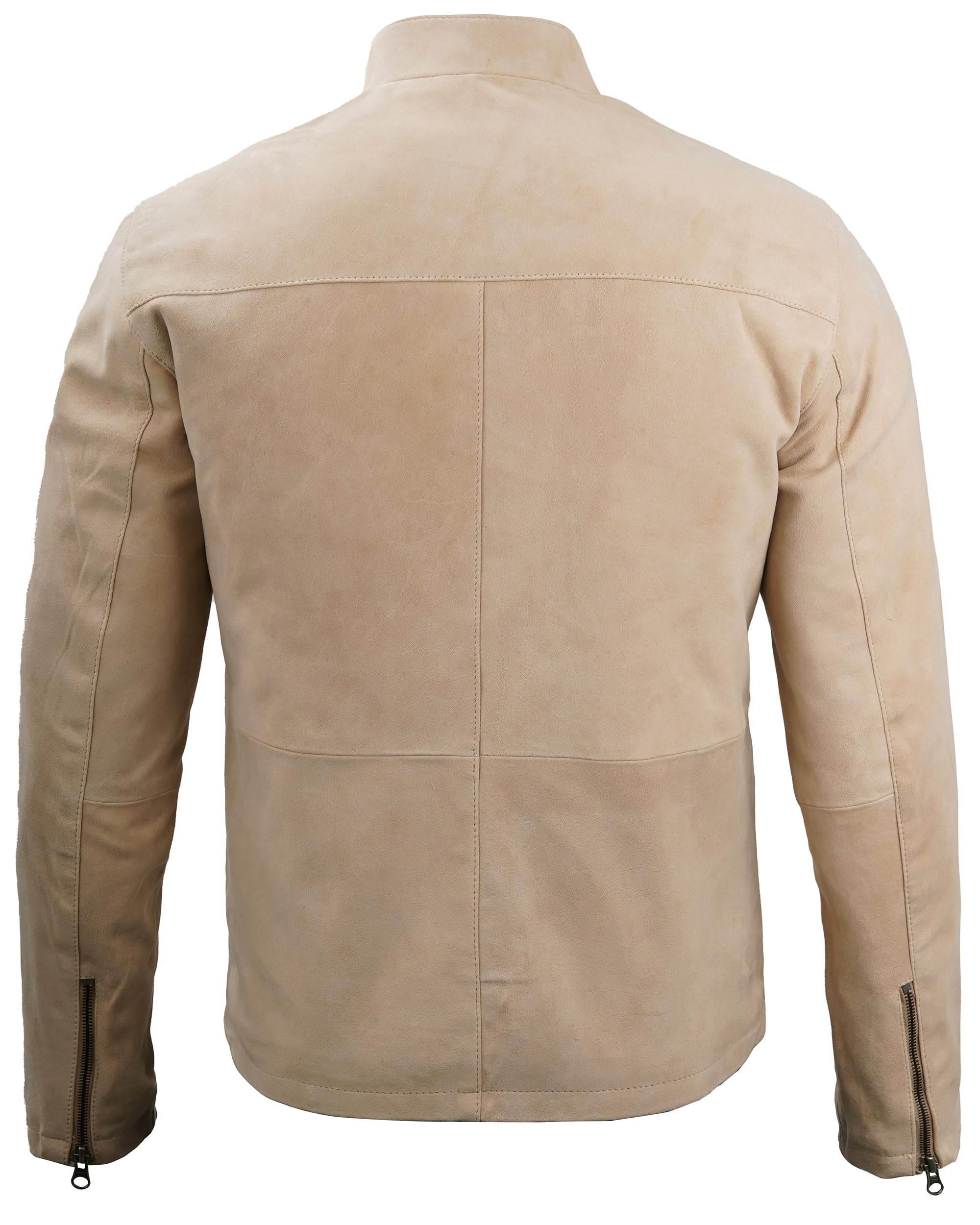 Blingsoul Men's Brown Suede Jacket & Black Lambskin Leather Jacket - Premium Real Leather Coats for Men | Casual Wear, Date Night, Fall & Winter Fashion