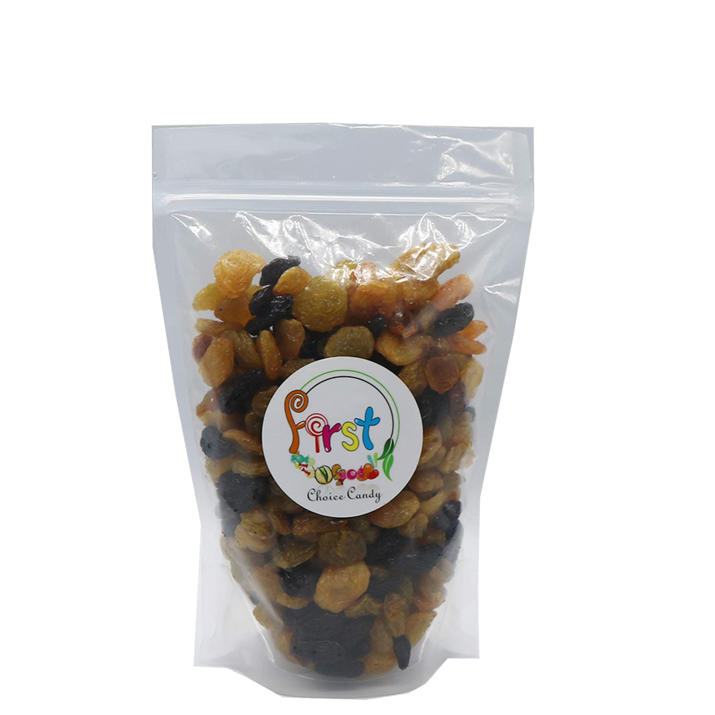 FirstChoiceCandy Jumbo Seedless Raisins - Premium Natural Dried Fruit Snack (Golden & Black Mix, 5lb Bulk) - Healthy On-the-Go Snacks for Kids, Baking & Trail Mix