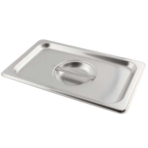 Stainless Steel Cover for 1/4 Size Steam Table Pan - Durable & Rustproof Food Pan Lid - Perfect for Catering, Buffets & Commercial Kitchens