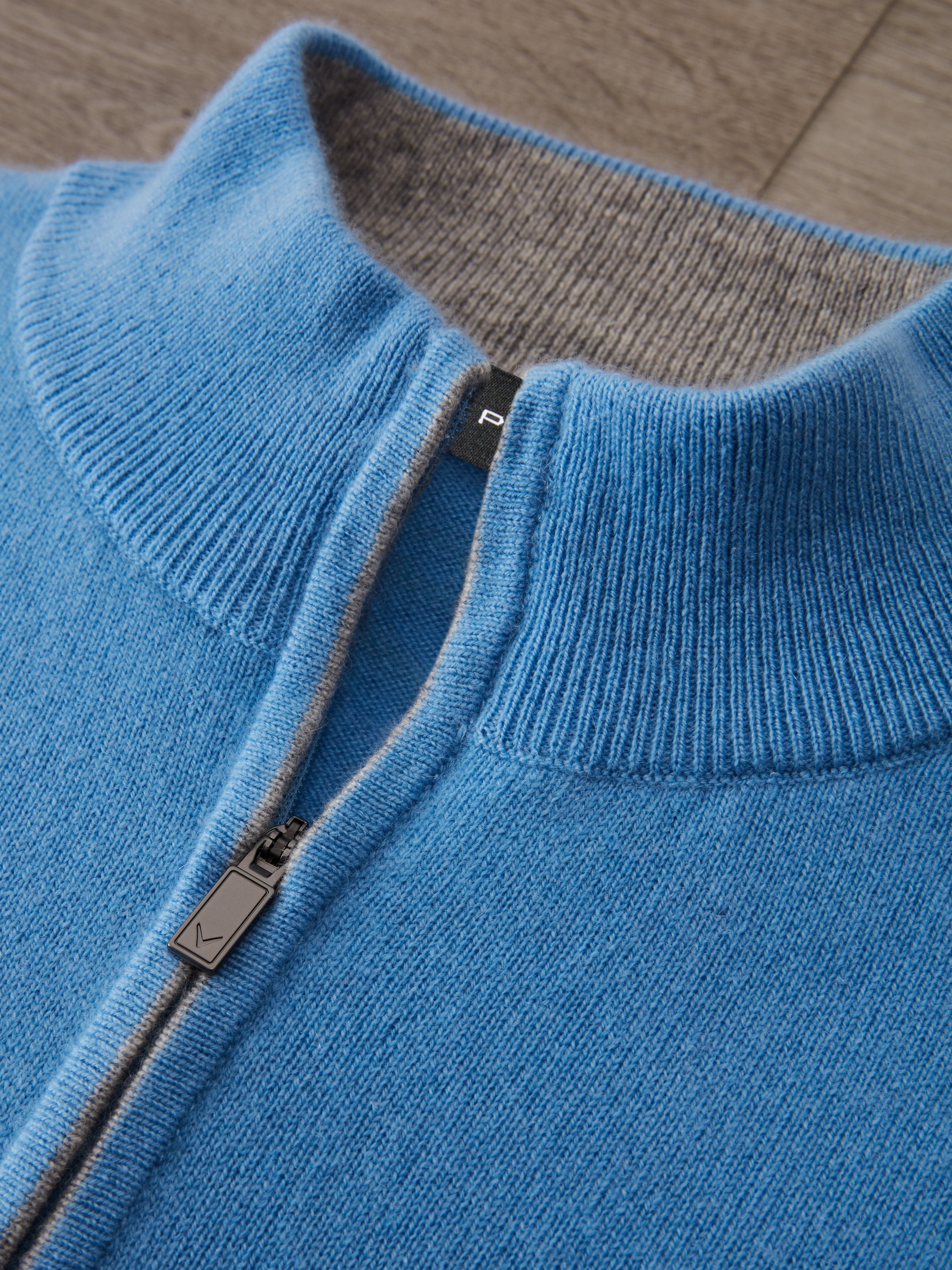Premium Men's Cashmere 1/4 Zip Golf Sweater - Soft & Warm Pullover for Golf, Office & Casual Wear - Winter & Fall Layering Essential
