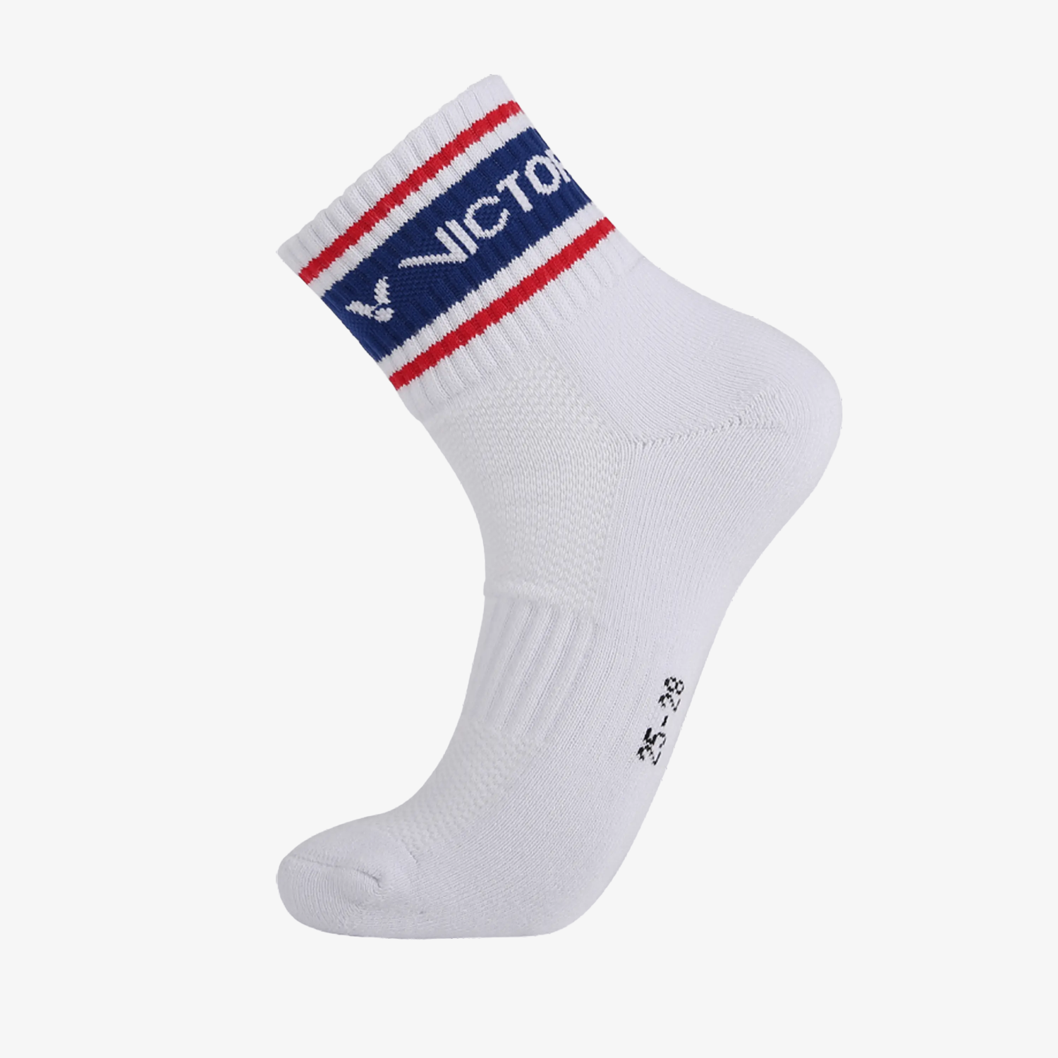Victor Men's Sports Socks SK156 F - Breathable Athletic Socks for Running, Gym & Workout - Comfortable Cushioned Crew Socks for Men (Blue) - Perfect for Jogging, Basketball & Daily Wear