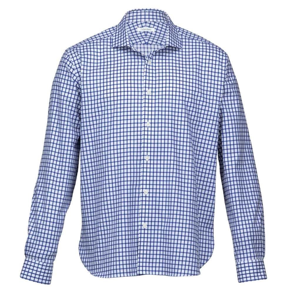 Men's Identity Check Shirt - Stylish Casual Button-Up for Work & Social Events | Premium Cotton Dress Shirt for Office, Date Night & Business Meetings