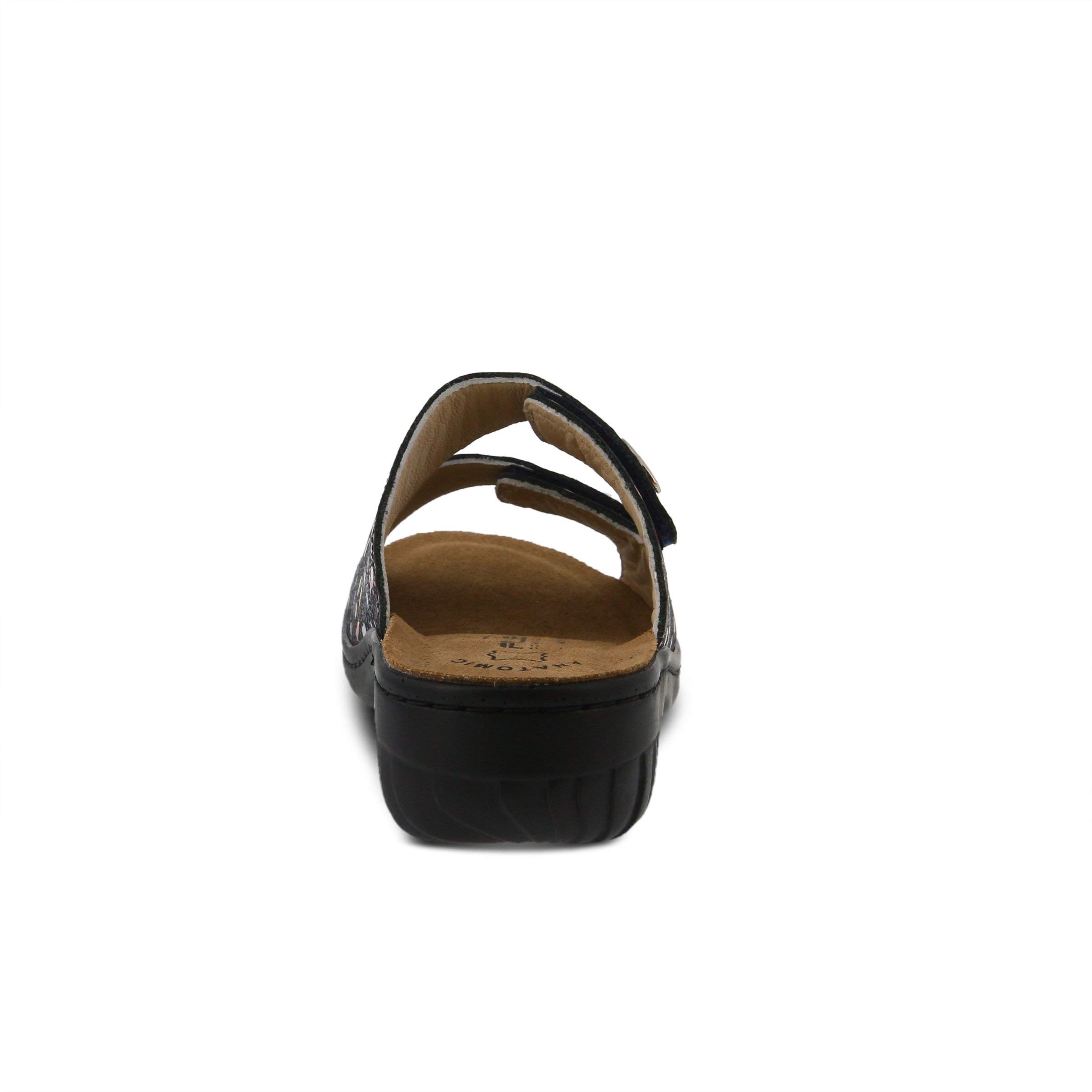 Spring Step Flexus Women's Bellasa Slide Sandal - Comfortable Summer Slide Sandals for Women, Casual Beach Shoes with Arch Support - Perfect for Poolside, Vacation & Outdoor Wear