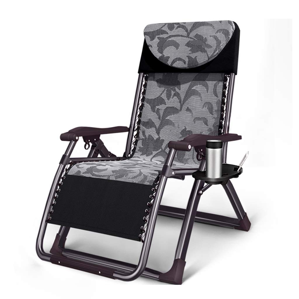 Portable Folding Deck Chair - Adjustable Outdoor Recliner & Sun Lounger for Camping, Beach, Travel, Patio, and Home Office Relaxation (Black) - Perfect for Backyard, Poolside, and Vacation Use