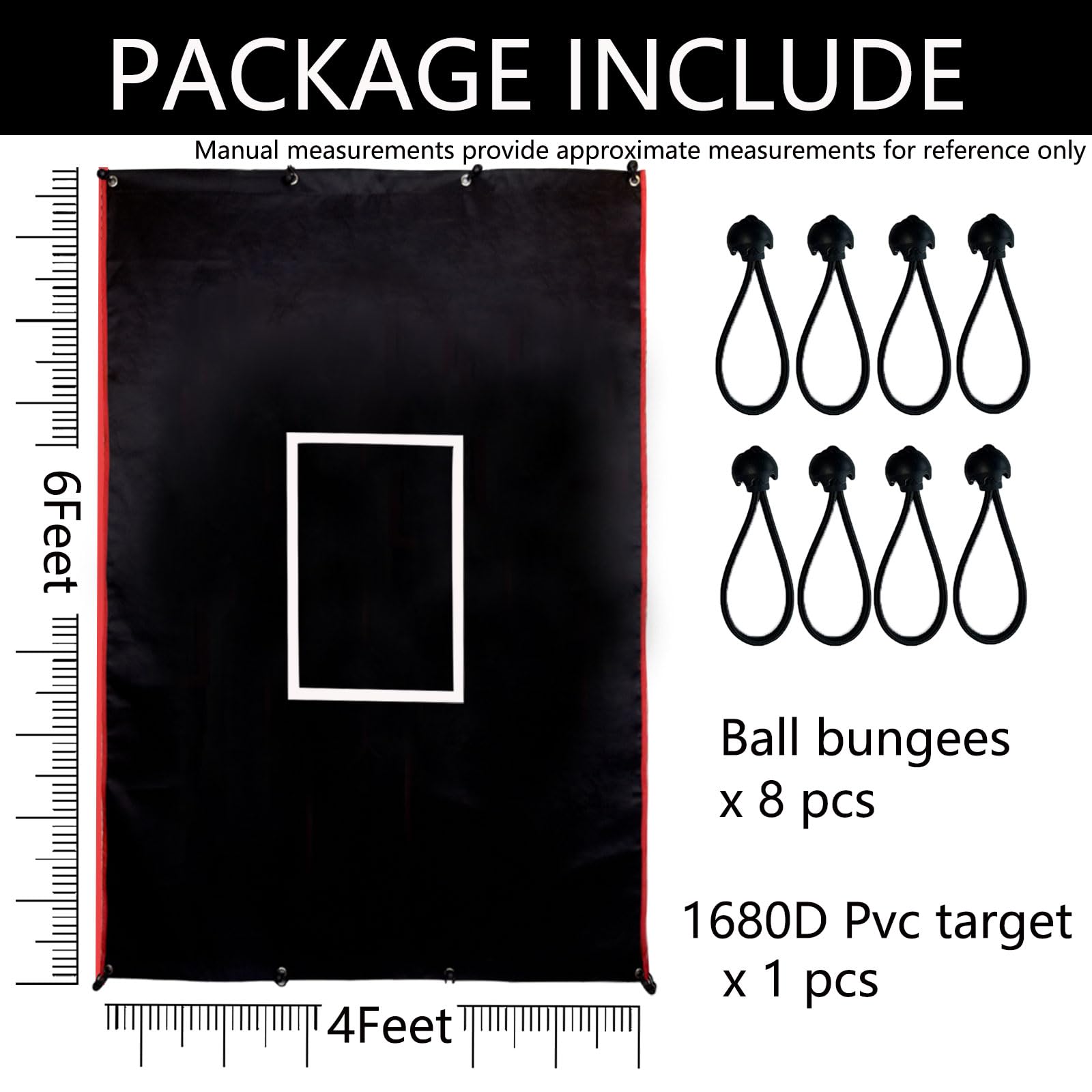 Durable Baseball Backstop with Strike Zone for Outdoor Pitching Practice