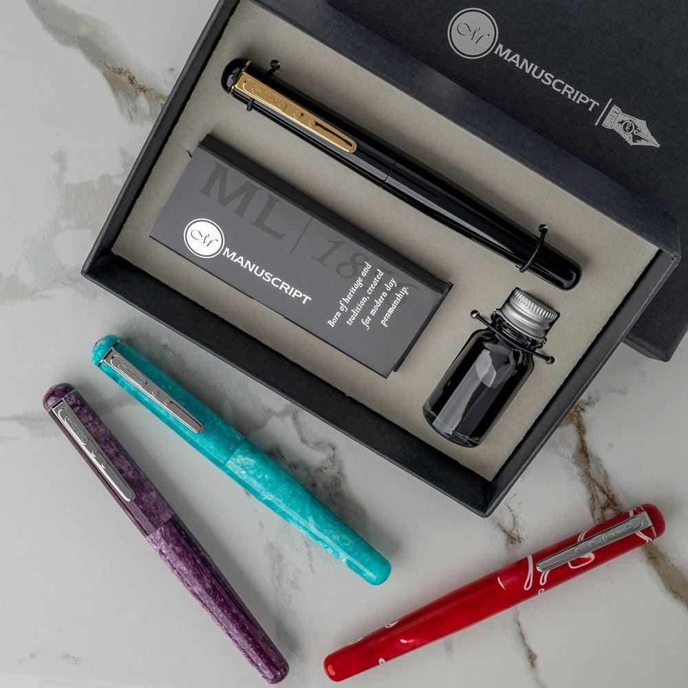 Limited Edition ML1856 Manuscript Fountain Pen Set (2022) - Premium Calligraphy & Writing Gift for Professionals, Students & Collectors - Perfect for Weddings, Graduations & Special Occasions