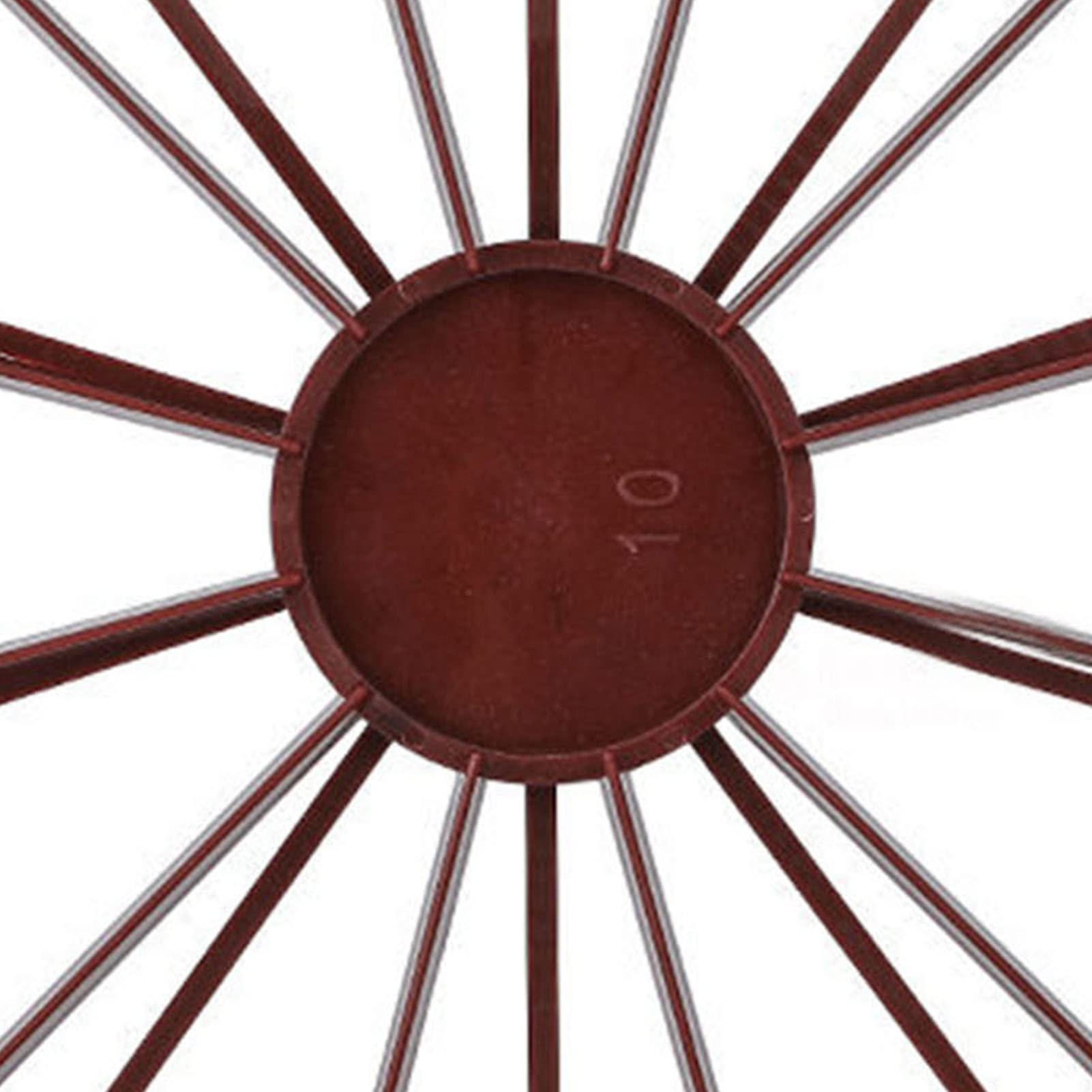 10/12-Slice Round Cake Portion Marker - Double-Sided Cheesecake & Pie Slicer with Handle for Perfect Even Slices (Dark Red/Brown) - Ideal for Birthday Cakes, Wedding Desserts & Bakery Display