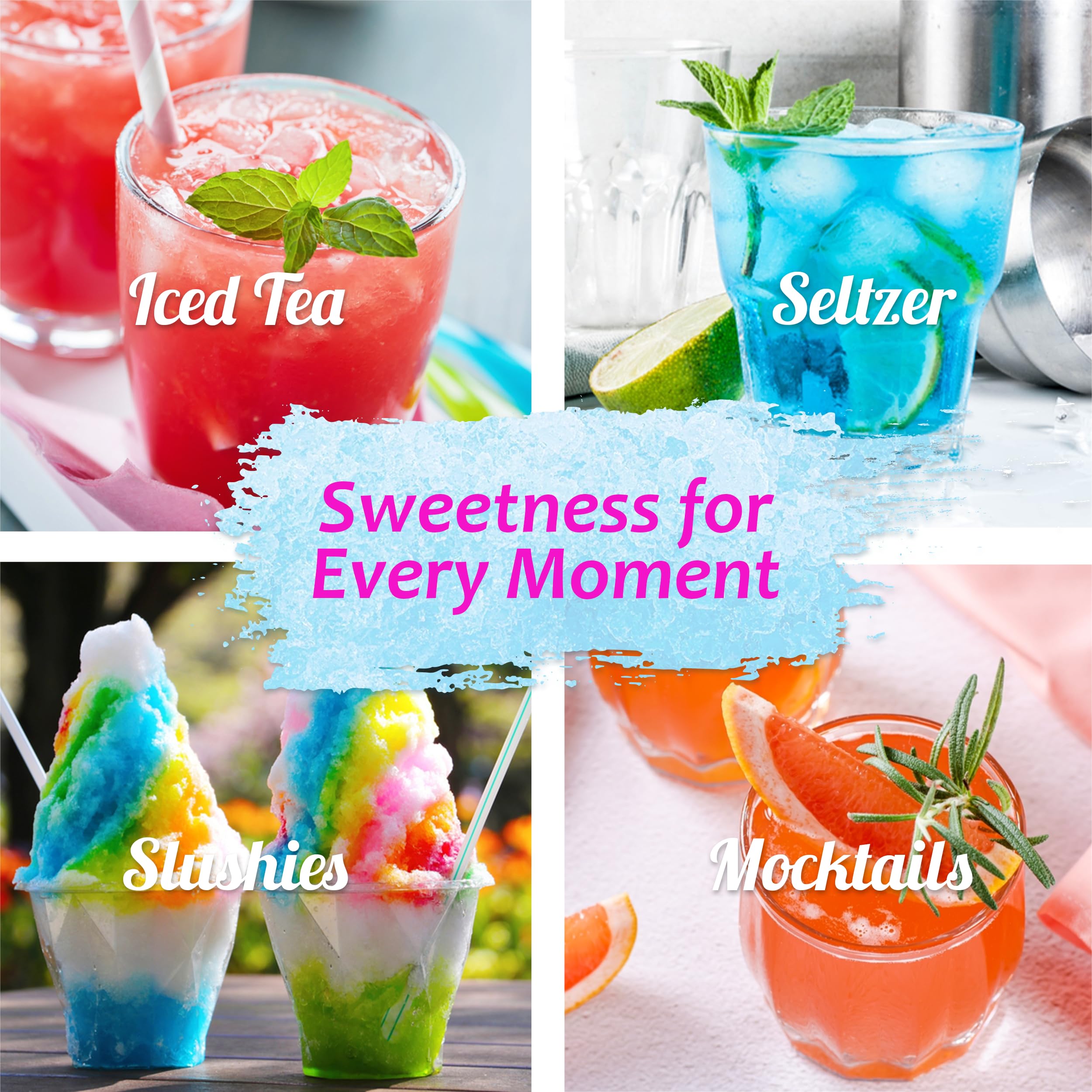Blue Raspberry Snow Cone Syrup 12.7oz - Kosher, Dairy-Free Flavoring for Shaved Ice, Slushies, Italian Soda & Popsicles - Perfect for Summer Parties, Carnival Treats & Kids' Snacks