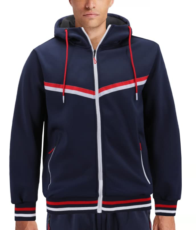 Men's Athletic Running Jogging Gym Sweatsuit Set - 2 Tone Tracksuit for Workout, Training & Casual Wear | Lightweight Comfort for Sports & Everyday Use