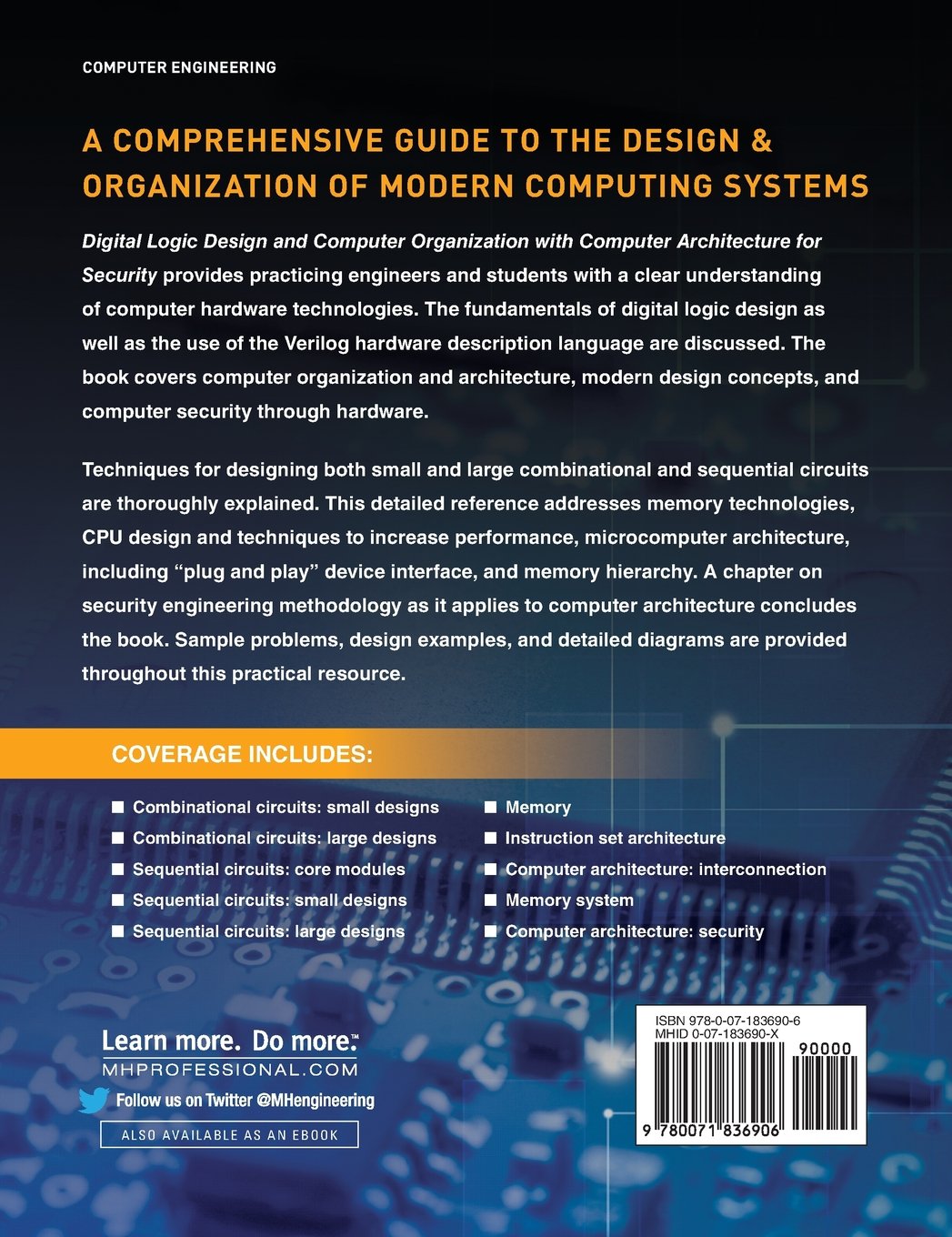 Digital Logic Design & Computer Organization with Security Architecture - Essential Guide for Cybersecurity & Computer Engineering Students