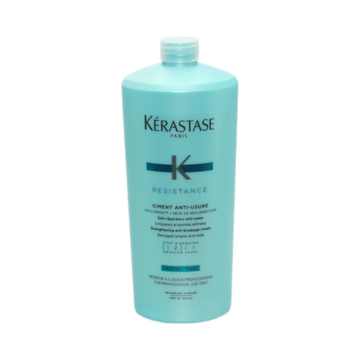 Kerastase Resistance Ciment Anti-Usure Hair Treatment 34 oz - Repairing & Strengthening for Damaged Hair - Salon-Grade Care for Dry, Brittle, or Color-Treated Hair at Home
