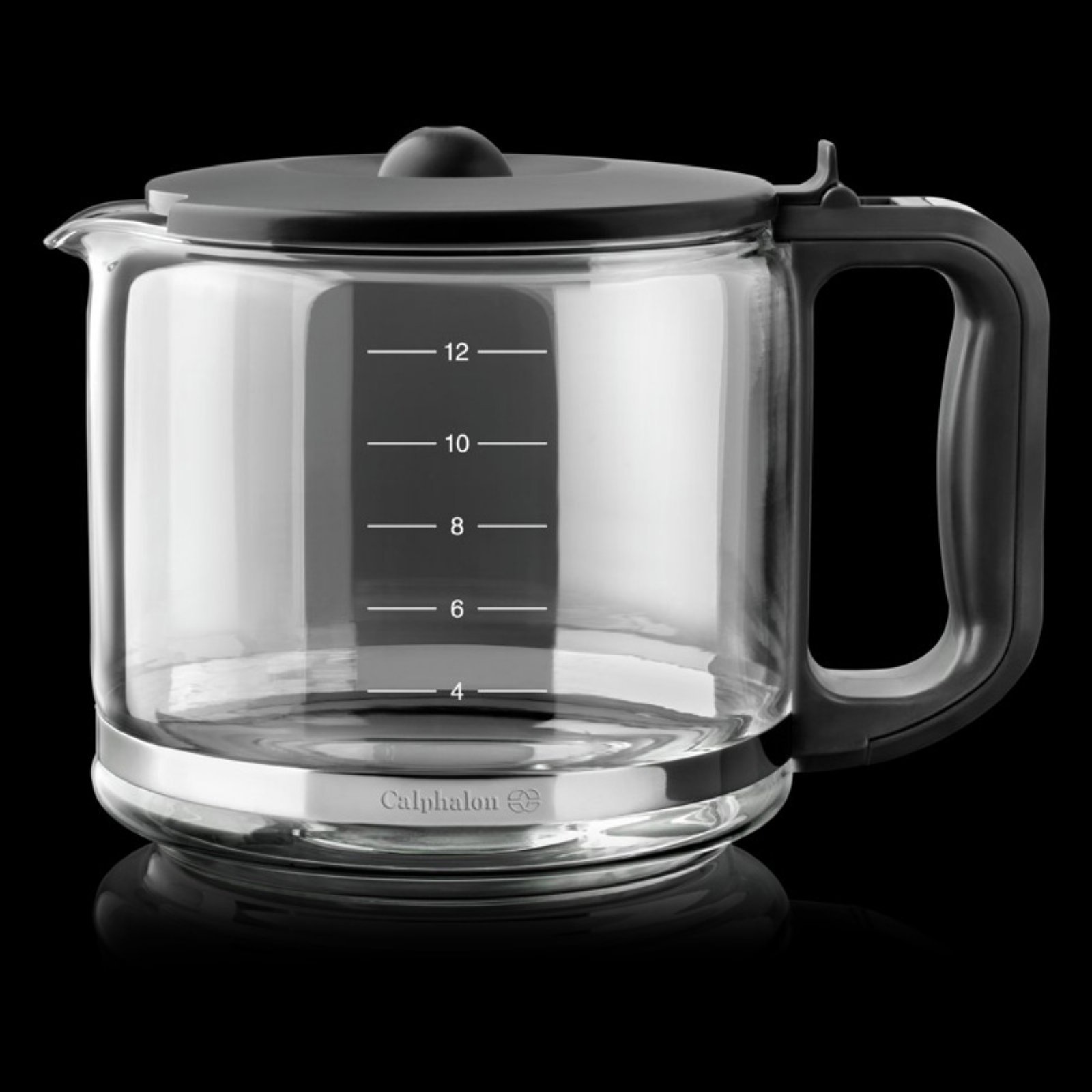 Calphalon Premium Glass Carafe for Coffee Maker & Tea - 40oz BPA-Free Thermal Carafe with Ergonomic Handle - Perfect for Home, Office & Outdoor Use